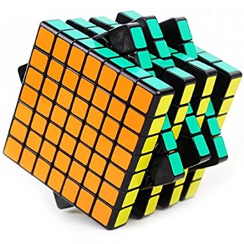 MFJS 2x2x2 a 11x11x11 cubo Magico velocità Cubo Puzzle Giocattoli educativi Etichetta Fondo Nero (7x7x7)