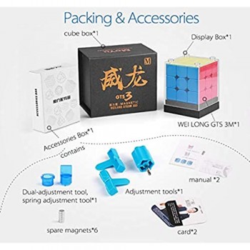 Moyu WeiLong GTS 3M Magic Speed Cube con Una Borsa cubo e Un Supporto cubo ( Senza Adesivo )