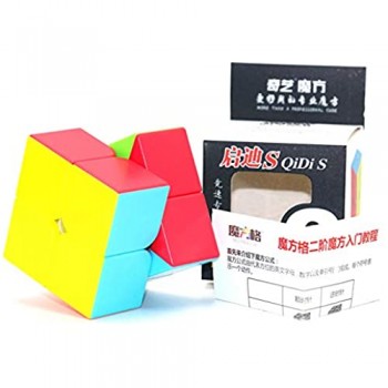 OJIN Qidi S 2x2 Cube 2 Strati 2x2x2 cubo velocità Puzzle cubo Liscio Giocattolo cubo di tornitura (Senza Adesivo)