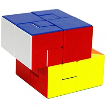 Oostifun MoYu MoFang JiaoShi Meilong KuiLei Cube Cubing Classroom Meilong Puppet Puzzle Cube multicolore con un cubo treppiede (Style-1)