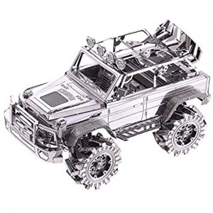 Piececool SUV off-Road Vehicle -Kit Modello in Metallo - Puzzle 3D in Metallo per Adulti