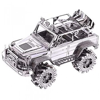 Piececool SUV off-Road Vehicle -Kit Modello in Metallo - Puzzle 3D in Metallo per Adulti