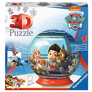 Ravensburger Italy- Paw Patrol Puzzle Ball 3D 72 Pezzi Multicolore 12186