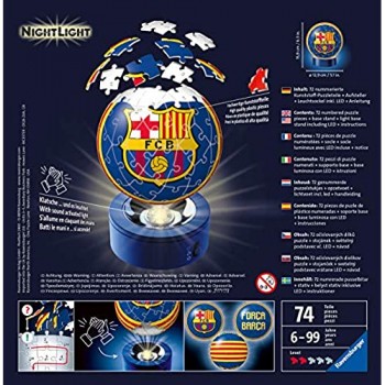 Ravensburger – Puzzle 3D Barcelona FC luce notturna (11166)