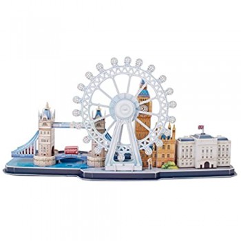 Revell- Skyline di Londra 3D Puzzle Colore Multi-Colour 00140