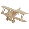 Toyvian Seghetto di legno fai da te 3D puzzle fatto a mano per il montaggio di pittura aereo modellino giocattolo per bambini
