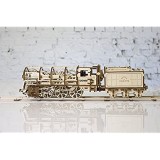 UGEARS 70012 – Locomotive con Tender Kit di Costruzione in Legno 3D Senza Colla