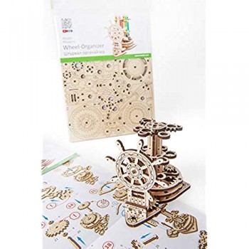 UGEARS Wheel Organizer - Puzzle 3D per Adulti Portapenne in Legno Ecologico – Modello Meccanico Puzzle di Legno Rompicapo in Legno per Adulti Giocattolo educativi per Bambini