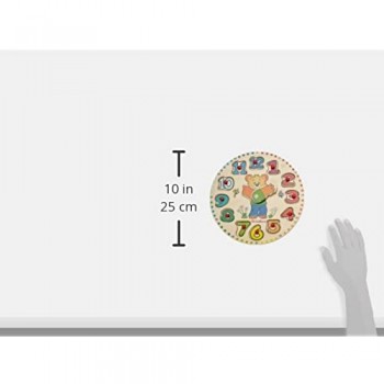 Eichhorn- Puzzle Orologio con Orsetto Multicolore 100005456