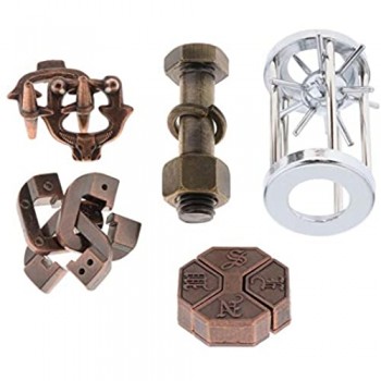 Generic 3D Metal Lock Toys Box Rompicapo IQ Test Trick Toys Regali Divertenti - Stile 1