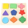 Puzzle in legno a bordo per bambini Puzzle grafici in legno colorati Giocattoli per l'apprendimento Set Giocattoli per l'apprendimento educativo prescolare