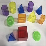 QW Le Particelle elementari Che insegnano i sussidi cubo del Triangolo cuboide Le Particelle elementari Geometriche semicircolari Rotonde Sono Lisce e Delicate. Legno plastica traspa B