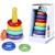 Toy Musica Arcobaleno Stacking Anello Rainbow Tower Tumbler Bambini Stacking Rings Monsteramy.