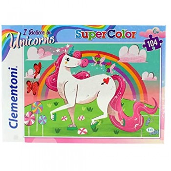 Clementoni-27109 Supercolor Puzzle Unicorno Multicolore 27109