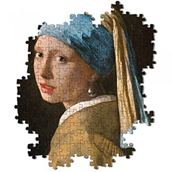 Clementoni- Museum Collection Girl with Pearl E.V Adulti 1000 Pezzi Arte Puzzle Quadri Made in Italy Multicolore 39614