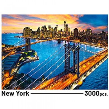 Clementoni- New York High Quality Collection Puzzle 3000 pezzi 33546
