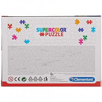 Clementoni- Supercolor Puzzle-Spider Man-60 Pezzi Multicolore 26048