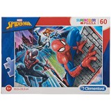 Clementoni- Supercolor Puzzle-Spider Man-60 Pezzi Multicolore 26048