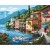 CofunKool Jigsaw Puzzle Adulti 1000 Pezzi Puzzle di Cartone (Paesaggio Lago di Como)