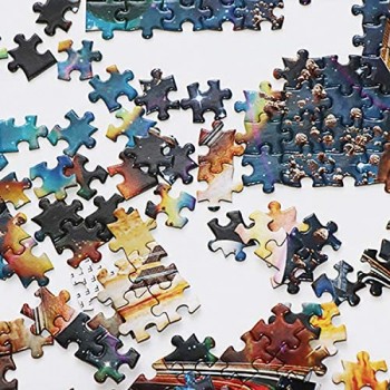 CofunKool Jigsaw Puzzles Parigi Strada Torre Eiffel 1000 Pezzi Puzzle da Adulti Multicolore 70 x 50 cm