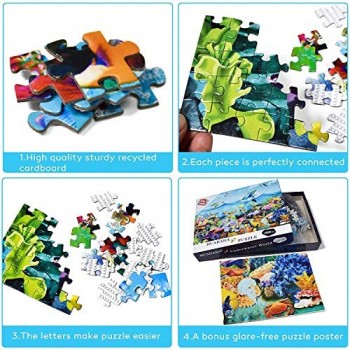HUADADA Puzzle 1000 Pezzi La Barriera Corallina Puzzles Classici Puzzle Adulti Puzzle Bambini 1000 Piece Jigsaw Puzzles (70x50cm)