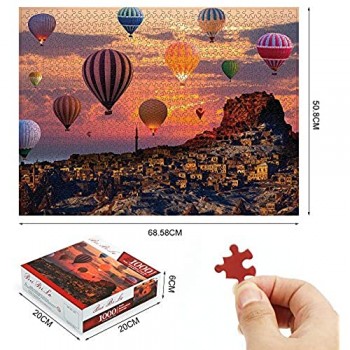 O-Kinee Puzzle Classici 1000 Pezzi Puzzle Mongolfiere Puzzle Fai da Te Paesaggi Giocattoli Educativi Creative Art Regalo Divertente Gioco per Famiglie per Bambini Adulti