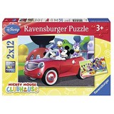 Ravensburger 07565 - Topolino And Co Puzzle 2x12 Pezzi