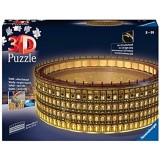Ravensburger 11148 Colosseo Night Edition 3D Puzzle 216 Pezzi Multicolore Età Raccomandata 10+ Dimensioni Finali 32 x 26 x 10 cm