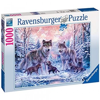 Ravensburger Puzzle 1000 Pezzi Lupi Artici Puzzle Animali Jigsaw Puzzle per Adulti Puzzle Ravensburger Stampa di Ottima Qualità