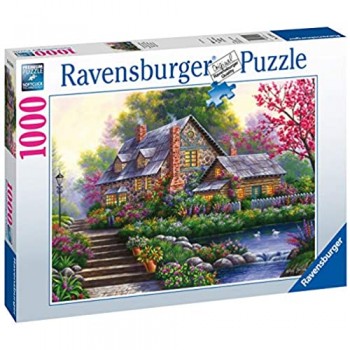 Ravensburger Puzzle 1000 Pezzi Romantica Casa di Campo Jigsaw Puzzle per Adulti Puzzle Ravensburger - Stampa di Alta Qualità