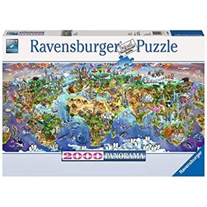 Ravensburger Puzzle 2000 Pezzi Le Meraviglie del Mondo Collezione Fantasy Jigsaw Puzzle per Adulti Puzzles Ravensburger - Stampa di Alta Qualità Formato Panorama Orizzontale