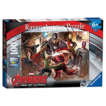 Ravensburger Puzzle Avengers Personaggi Puzzle 100 Pezzi XXL Puzzle per Bambini Puzzle Avengers Età Consigliata 6+