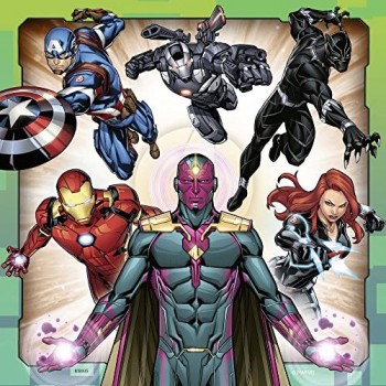 Ravensburger Puzzle Marvel Avengers Puzzle 3 x 49 Pezzi Puzzle per Bambini Puzzle Marvel Età Consigliata 5+ Anni