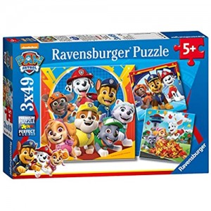 Ravensburger Puzzle Paw Patrol Puzzle 3x49 pz Puzzle per Bambini