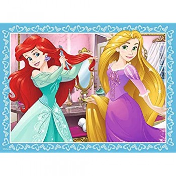 Ravensburger Puzzle Principesse Disney 4 Puzzle in a Box 12-16-20-24 Pezzi Puzzle per Bambini Età Consigliata 4+ Anni
