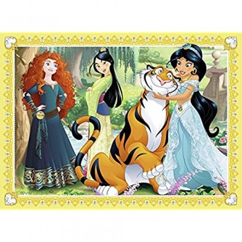 Ravensburger Puzzle Principesse Disney 4 Puzzle in a Box 12-16-20-24 Pezzi Puzzle per Bambini Età Consigliata 4+ Anni