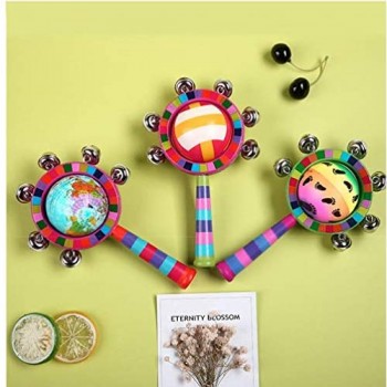 Colorful Rattle letto pavimento Puzzle Campana Environmental Educational ToysRattles per rendere i bambini ridere
