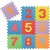 com-four® Puzzle da Pavimento in 9 Parti tappetini Puzzle Morbidi con i Numeri da 1 a 9 Ideali per Bambini dai 2 Anni di età [Il Mix di Colori Varia]