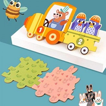 Holmeey Numero PIZO PUZZO PUZZO Animale Treno Traffico PUZZINO PUZZINO E Blocco PERSULOSIZZATORI Preschool Giocattoli educativi Puzzle Mat per Bambini