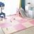 miwaimao Tongquie - Tappetino in schiuma per bambini in EVA spesso protezione per pavimento per camera da letto soggiorno parco giochi per bambini colore: blu + giallo 6 pezzi