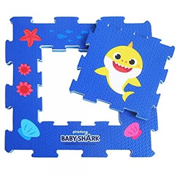 ODS 48802 BABY SHARK Tappetone Puzzle in foam con 6 mattonelle