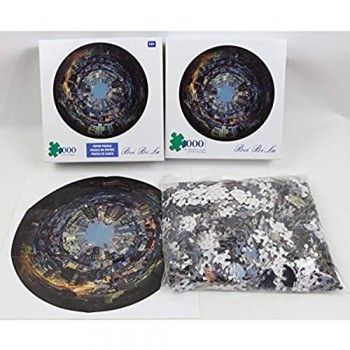 Puzzles For Adults 1000 Piece Puzzle For Adults 1000 Pieces Puzzle 1000 Pieces/Graffiti Music Painting/City Round Mirror/Eagle Hits The Sky/Moon Phase/Broad Sea/Scenic Puzzle