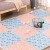 Tappetino da gioco con blocco in schiuma Playmat con bordi – perfetto per proteggere il pavimento garage esercizio yoga sala giochi – Bellissima decorazione per la casa blu + rosa 16