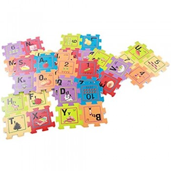 Tappeto Baby Puzzle antiurto per Baby Crawl per neonati e bambini piccoli(Colorful printing colors)