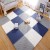 Tongquar - Tappetino da gioco per bambini in schiuma morbida con bordi – perfetto per proteggere il pavimento garage esercizio yoga stanza dei giochi bianco + blu + rosa 8 pezzi
