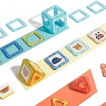 88 pezzi di blocchi magnetici per bambini giocattoli di assemblaggio di puzzle per ragazzi e ragazze di 3-6 anni giocattoli di assemblaggio di costruzioni magnetiche educazione iniziale per svilupp