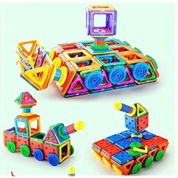 Deluxe Magnetic Building Blocks Gift Kids Magnetics Construction Block Giochi per Ragazzi E Ragazze creatività Giocattoli Educativi per Bambini per età 3 4 5 6 7 Anni Avere Musica