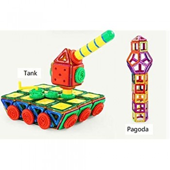 Deluxe Magnetic Building Blocks Gift Kids Magnetics Construction Block Giochi per Ragazzi E Ragazze creatività Giocattoli Educativi per Bambini per età 3 4 5 6 7 Anni Avere Musica