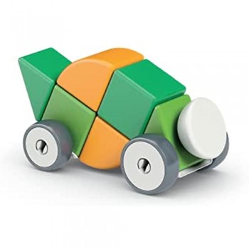 Geomag Magicube 1+ Shapes Blocchi Magnetici per Bambini 4 Colori e Forme Confezione da 13 Cubi 100% Plastica Riciclata