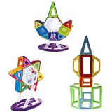 JJZXZQ Mattonelle Magnetiche della Costruzione Giocattoli Educativi per L\'edilizia Precoce STEM Giocattoli 3D Building Blocks (91 Pezzi) Giocattoli per Bambini/Bambini